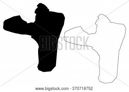 Vientiane City (lao People's Democratic Republic, Laos) Map Vector Illustration, Scribble Sketch Cit
