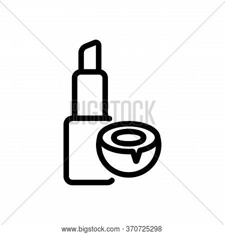 Coconate Pomade Icon Vector. Coconate Pomade Sign. Isolated Contour Symbol Illustration