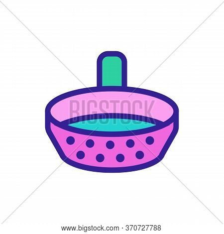 Sifting Flour Icon Vector. Sifting Flour Sign. Isolated Color Symbol Illustration