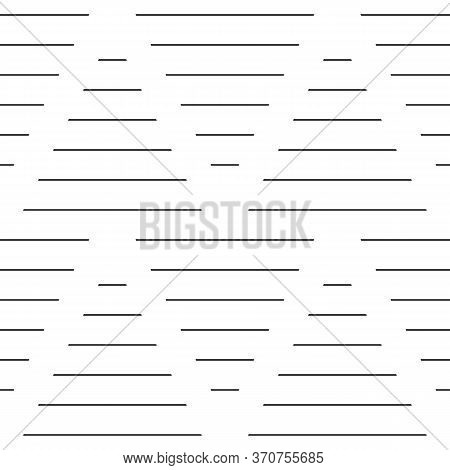 Strokes And Blocks Wallpaper. Black Narrow Lines On White Background. Seamless Surface Pattern Desig