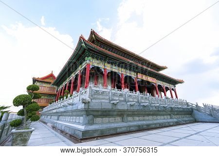 Wat Leng Nei Yi 2 Has Beautiful Architecture Of Chinese Temple In Bang Bua Thong, Nonthaburi Provinc