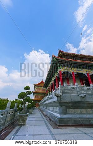 Wat Leng Nei Yi 2 Has Beautiful Architecture Of Chinese Temple In Bang Bua Thong, Nonthaburi Provinc