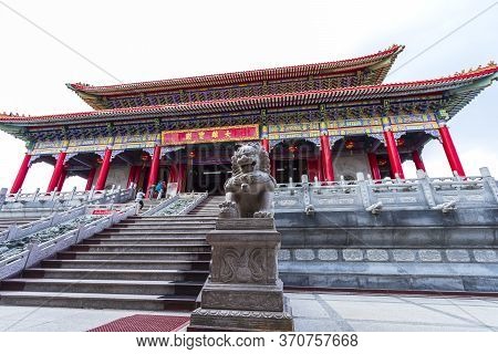 Wat Leng Nei Yi 2 Has Beautiful Architecture Of Chinese Temple In Bang Bua Thong, Nonthaburi Provinc