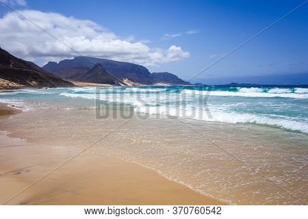Baia Das Gatas Beach On Sao Vicente Island, Cape Verde, Africa