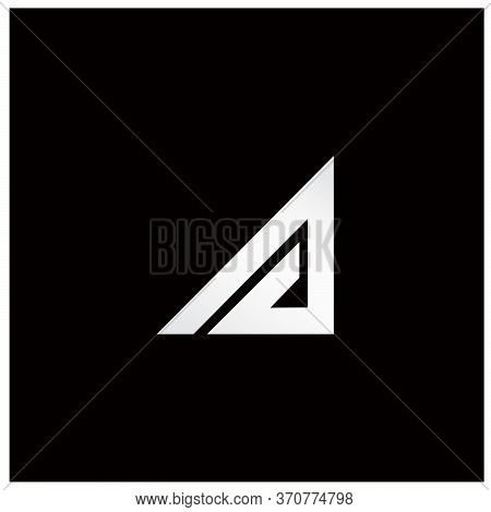 Abstract Triangle Shaped Letter A Logo Design