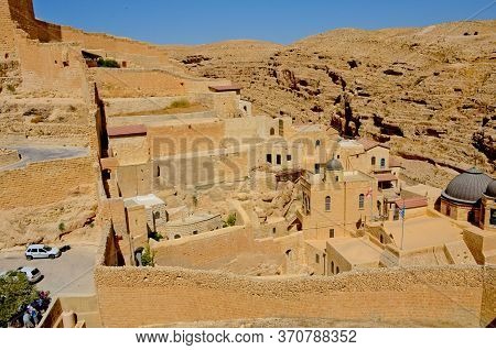 Holy Lavra Monastery Of Saint Sava The Sanctified Mar Saba In The Kidron Valley In The Judean Desert