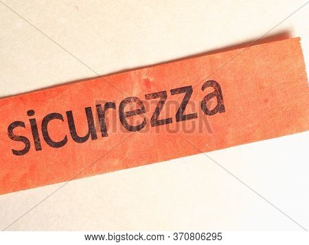 Sicurezza (security) Bag Tag