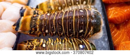 Lobster Tail. Seafood. Protein. Healthy Food For Diet And Health.