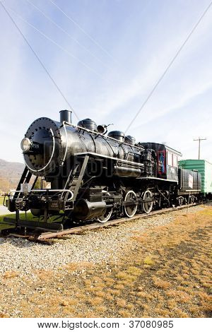 Dampflok im Eisenbahnmuseum, Gorham, New Hampshire, USA