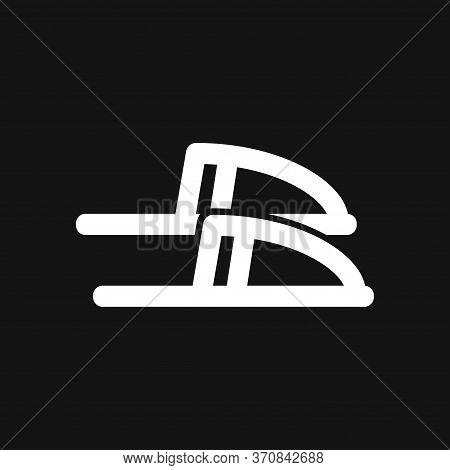 Slippers Icon, Vector Illustration, Fachion Symbol Isolated On Background.