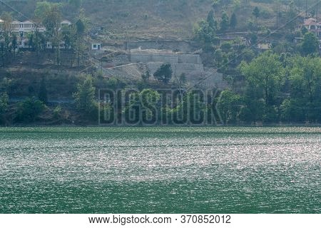 Beautiful Bhimtal Lake Is A Lake In The Town Of Bhimtal, In The Indian State Of Uttarakhand