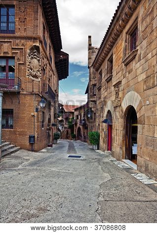 Poble Espanyol (traditionellen architektonischen Komplex) in Barcelona, Spanien