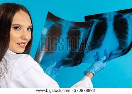 The Pulmonologist Checks The Patients Lungs For Any Disturbing Changes.