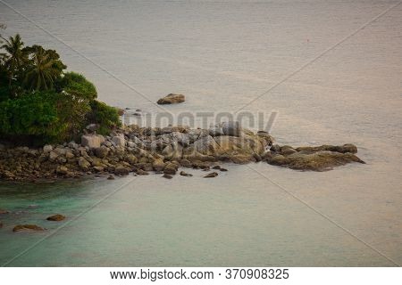 Landscape From Phuket View Point At Leam Sing Beach  Located In Phuket Province, Thailand.