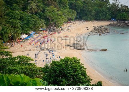 Landscape From Phuket View Point At Leam Sing Beach  Located In Phuket Province, Thailand.