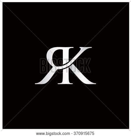 Initials With Connected Letter R And Letter K Logo