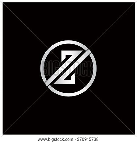 Abstract Rounded White Letter Z Logo Design