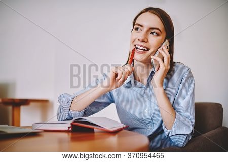 Modern Laptop Computer Staying On Table Indoors