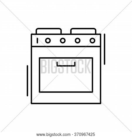 Oven Icon. Simple Line, Outline Vector Elements Of Kitchen Object For Ui And Ux, Website Or Mobile A