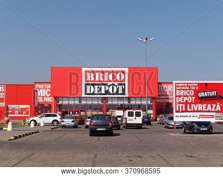 Focsani, Romania - October 23, 2017. Brico Depot Store In Focsani. Brico Depot Is A French Chain Of 