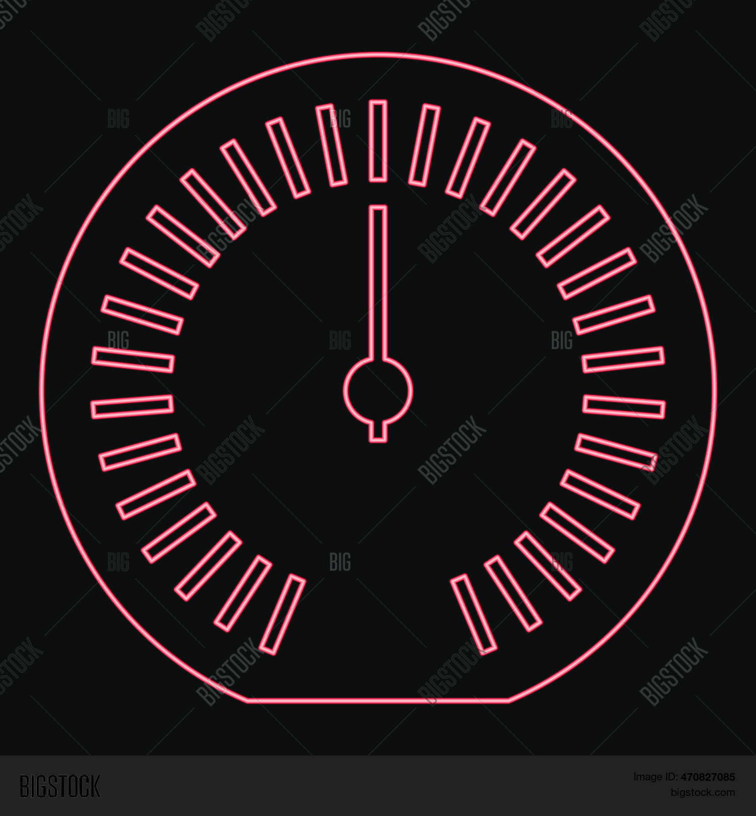 Redvector Speedometer Neon Speedometer Vector & Photo (Free Trial) | Bigstock