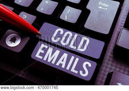 Conceptual Caption Cold Emails. Concept Meaning Unsolicited Email Sent To A Receiver Without Prior C