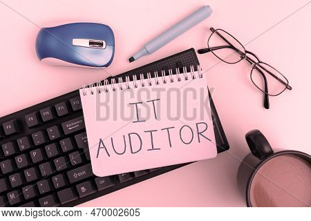 Conceptual Display It Auditor. Business Concept Person Authorized To Review And Verify The Accuracy 