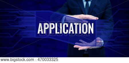 Writing Displaying Text Application. Conceptual Photo An Order For Something Formal And Usually Writ