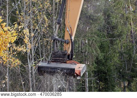 Land Clearing Equipment, Forestry Mulcher For Excavator.