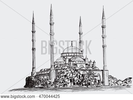 Very Old Mosque In The Sunny Day