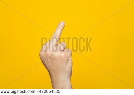 Finger Hand Symbols Concept Isolated Sign Of The Middle Finger In A Gesture Meaning Fuck You Or Fuck