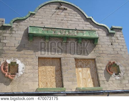 Abandoned Train Station At Rhyolite, Nevada Historic Townsite