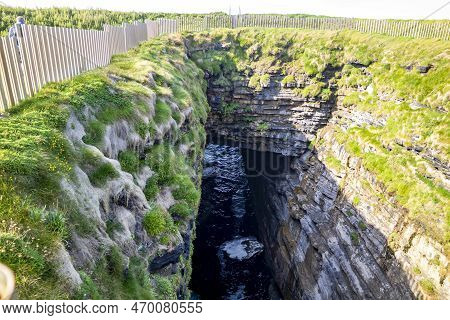 The Blowhole At Downpatrick Head In County Mayo - Ireland