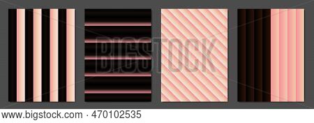 Set Of Colorblock Geometric Covers. Vector Backgrounds.