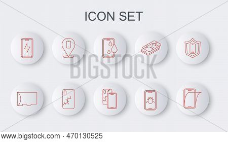 Set Line Glass Screen Protector, Micro Sd Memory Card, Waterproof Phone, System Bug Mobile, Mobile C