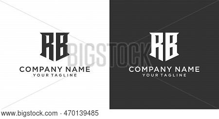 Rb Or Br Initial Letter Logo Design Concept.