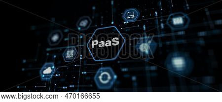 Platform As A Service Paas. Internet And Networking Concept