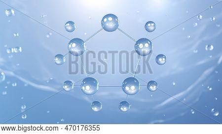 Tetrahydrofuran Molecular Structure, 3d Model Molecule, Oxolane, Structural Chemical Formula View Fr