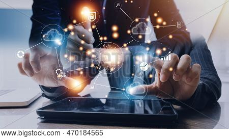 Digital Transformation Technology Strategy, Iot, Internet Of Things. Transformation Of Ideas And The