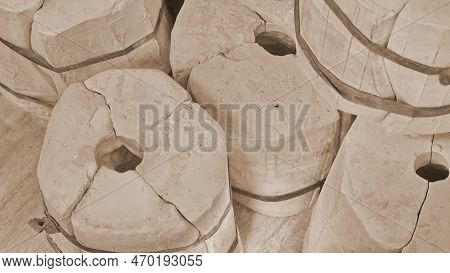 Pottery Workshop. Clay Forms For Pottery. Plaster Molds For Pottery. Production Of Ceramic Pieces