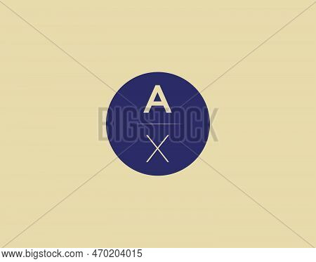 Ax Letter Modern Elegant Logo Design Vector Images