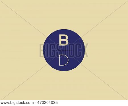 Bd Letter Modern Elegant Logo Design Vector Images