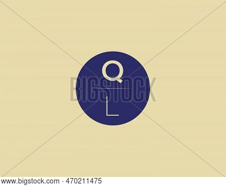 Ql Letter Modern Elegant Logo Design Vector Images