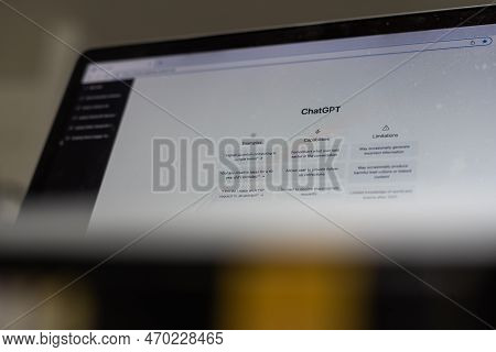 Chatgpt Chat Bot Screen Seen On Smartphone And Laptop Display With Chat Gpt Login Screen On The Back