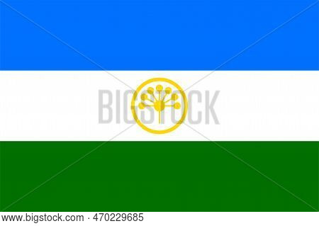 Flag Of Republic Of Bashkortostan (russian Federation, Russia) Bashkiria,
