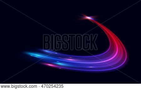 Modern Abstract High-speed Motion Effect. Futuristic Dynamic Motion Technology. Motion Pattern For B