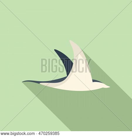 Aquatic Stingray Icon Flat Vector. Animal Sea. Wildlife Ocean