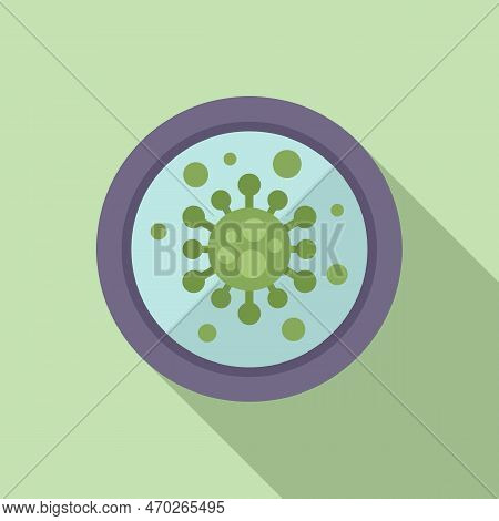 Bacteria Virus Icon Flat Vector. Medicine Drug. Medical Immune