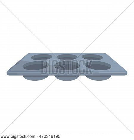 Bakeware Cupcake Icon Cartoon Vector. Kitchen Pan. Food Dish