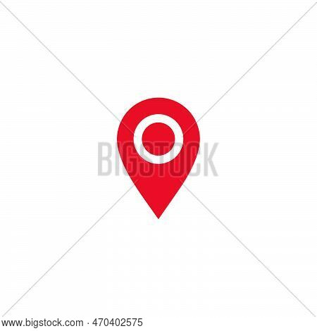 Location Pin Icon. Simple Style Travel Company Big Sale Poster Background Symbol. Location Pin Brand